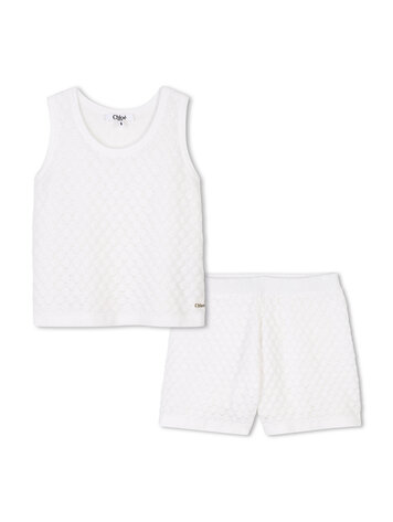 Chloé Ens 2 Pièces Tricot Chloé Fille