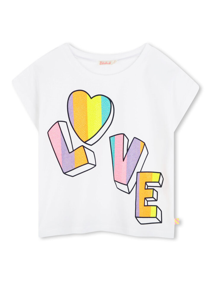 【未使い.セール】billieblush Tシャツ　ハート　3A Billieblush Girls T-Shirt - Boutique L'Enfantillon