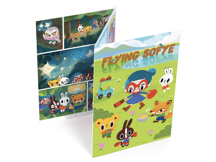 Djeco Djeco Comic Book with transfers