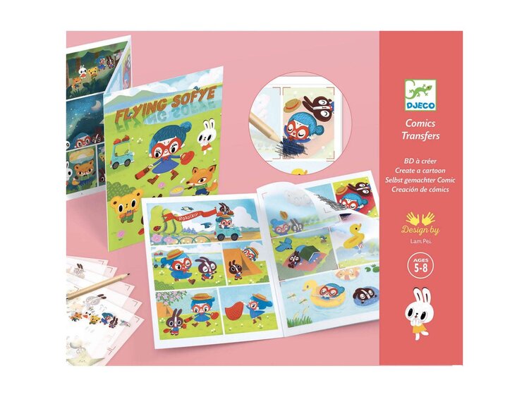 Djeco Djeco Comic Book with transfers
