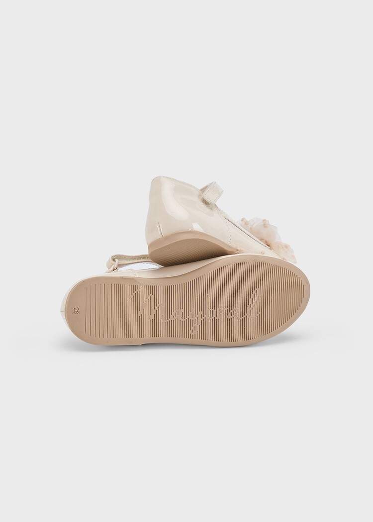 Mayoral Mayoral Girls Leather Ballerinas