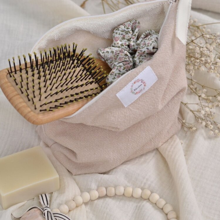 Baluchon Baluchon Linen Style Cosmetic Bag