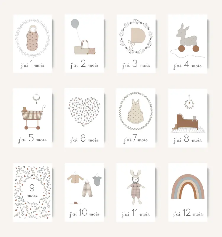 Les Yeux Frippons Cartes Étapes Bébé Les Yeux Fripons