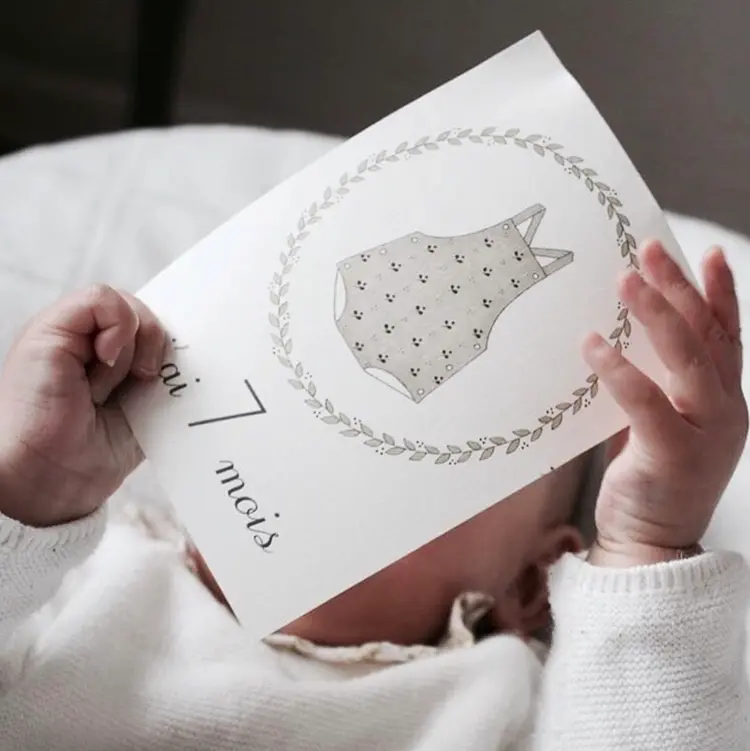 Les Yeux Frippons Cartes Étapes Bébé