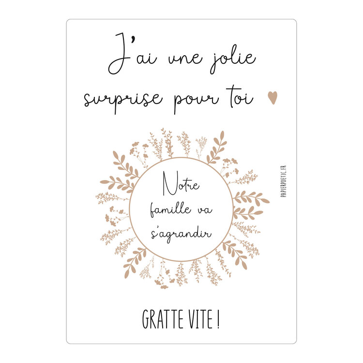 Papier Poetic Papier Poetic Scratch Card