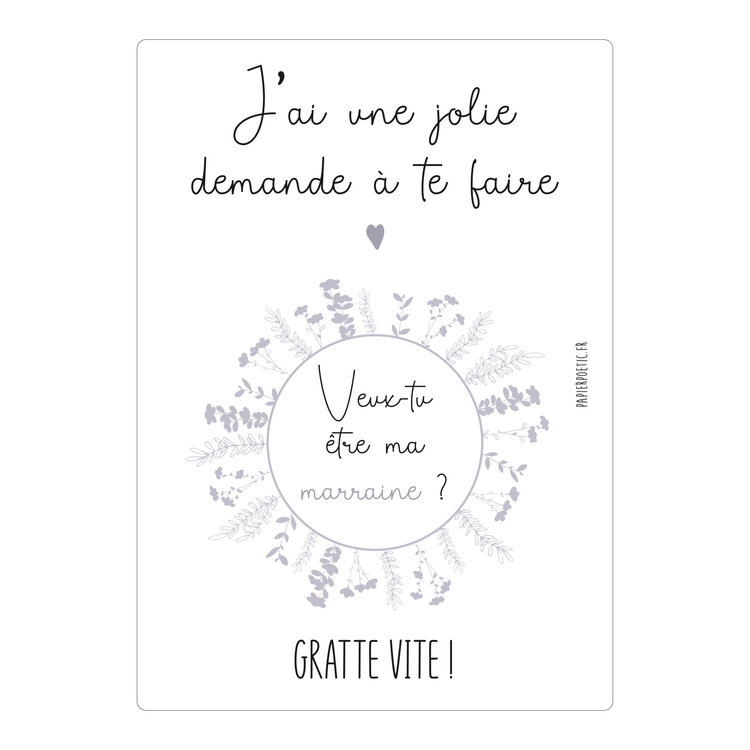 Papier Poetic Carte à Gratter Papier Poetic