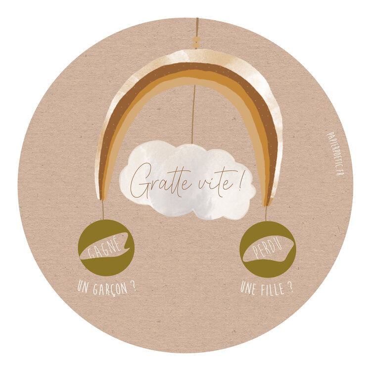 Papier Poetic Carte à Gratter Papier Poetic