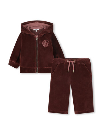 Chloé Ens 2 Pièces Velours Chloé Fille