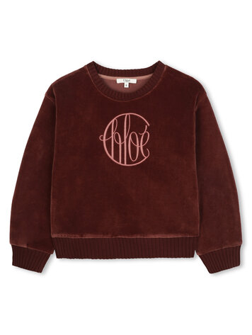 Chloé Chloé Girls Velvet Sweater