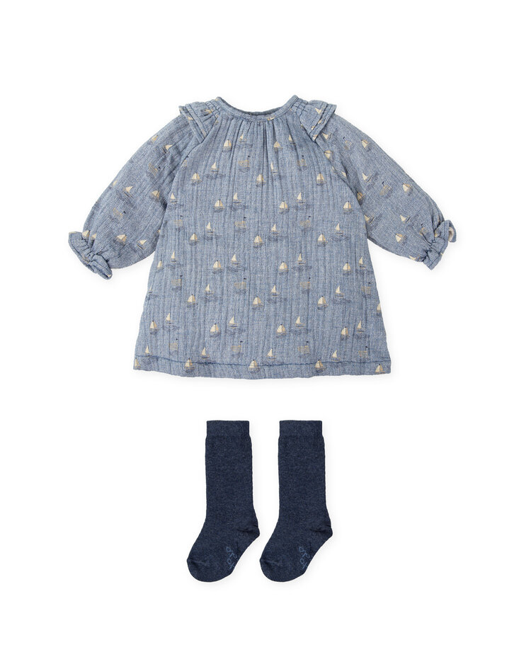 Tutto Piccolo Tutto Piccolo Girls Dress with socks