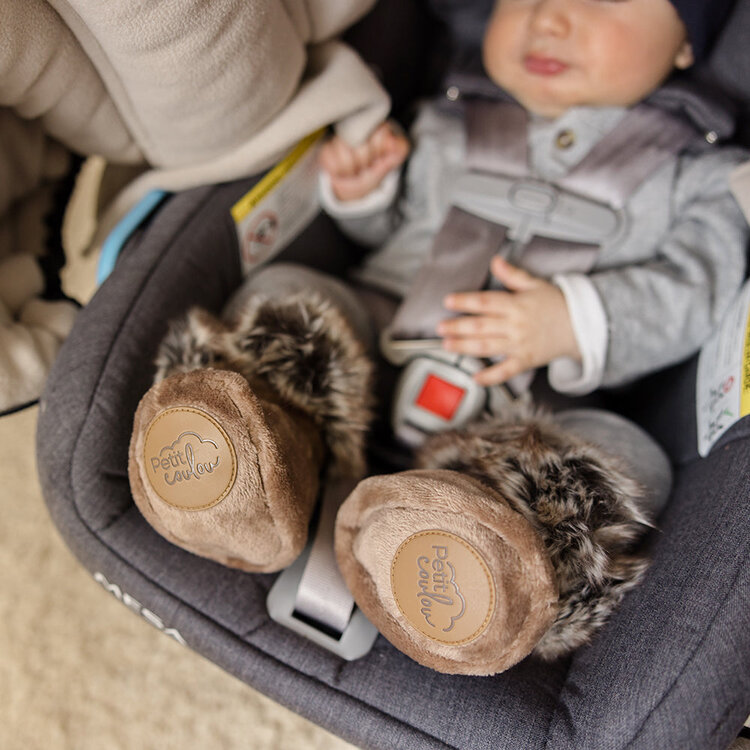 Petit Coulou Petit Coulou Winter Booties With Fur