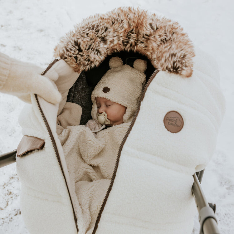 Petit Coulou Petit Coulou Baby Teddy Bear Sherpa Gift Box