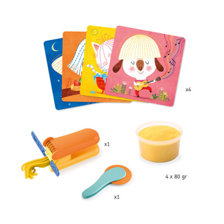 Djeco Pâte à Modeler/ Bouclettes et Cheveux Raides Djeco