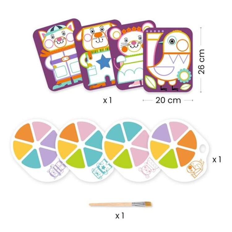 Djeco Peinture à la Palette/ Les Joufflus Djeco