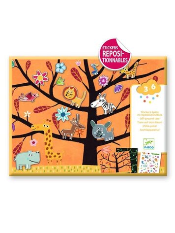 Djeco Djeco Stickers/ Cat Perched on a Tree