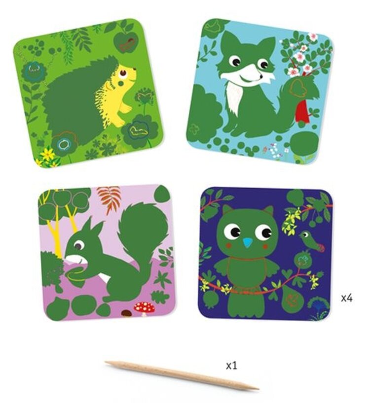 Djeco Djeco Scratch Boards/Petites Bêtes