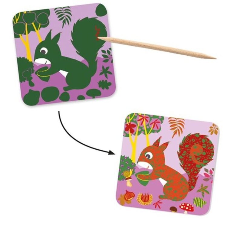 Djeco Djeco Scratch Boards/Petites Bêtes