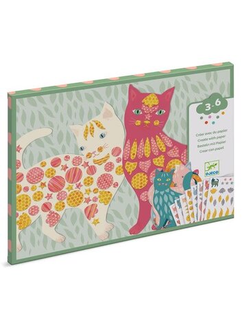 Djeco Créer avec du Papier/ Les Jolis Chats d'Élodie Djeco