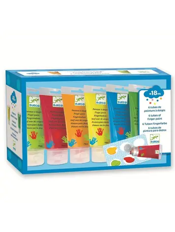 Djeco Djeco Classic/ 6 Tubes Finger Paint