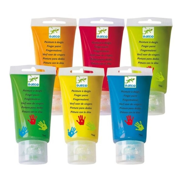 Djeco Djeco Classic/ 6 Tubes Finger Paint