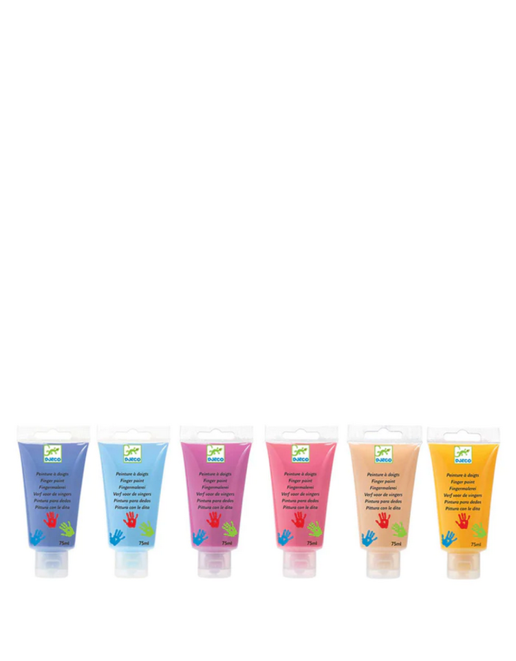 Djeco Djeco 6 Tubes Finger Paint