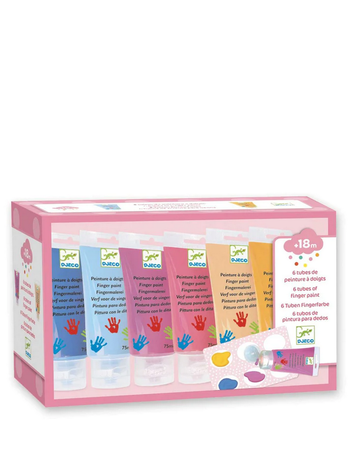 Djeco Djeco 6 Tubes Finger Paint
