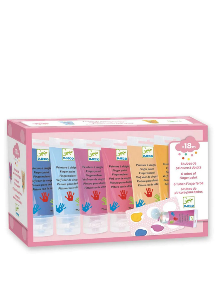 Djeco Djeco 6 Tubes Finger Paint
