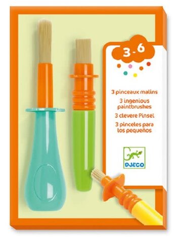 Djeco 3 Pinceaux Malins Djeco