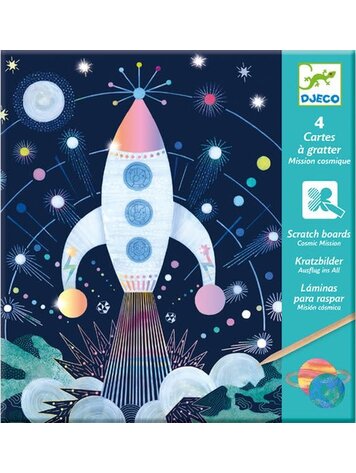 Djeco Djeco Scratch Boards/ Mission Space