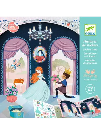 Djeco Histoire de stickers / La vie au chateau Djeco