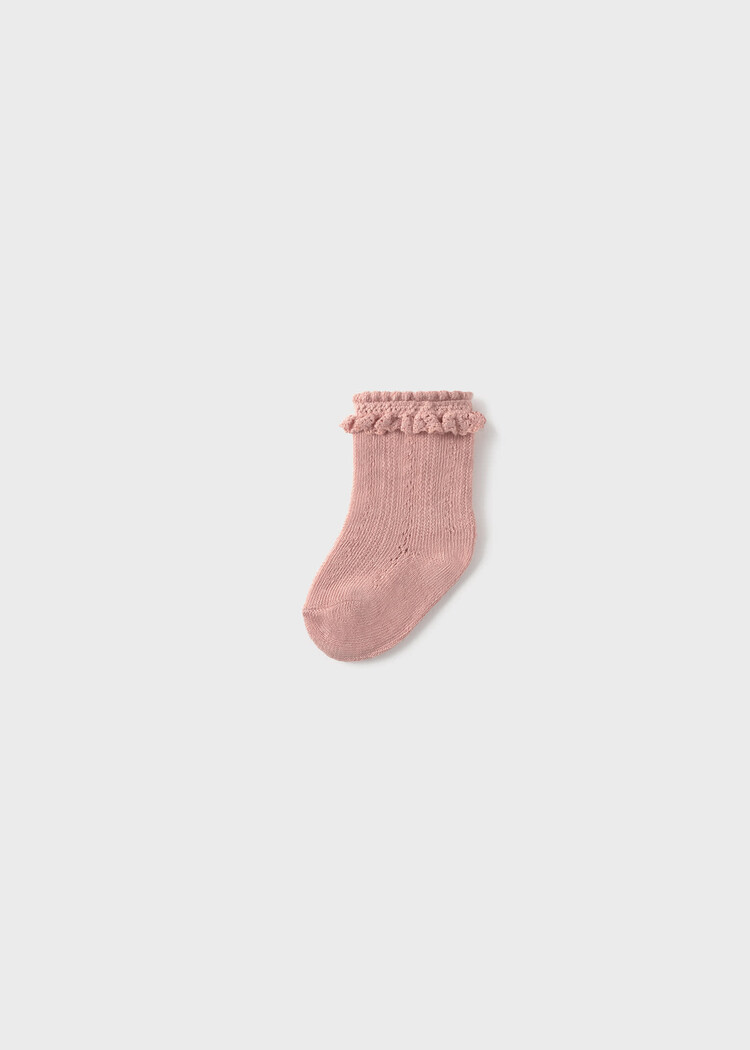 Mayoral Mayoral Girls Embroidered Socks