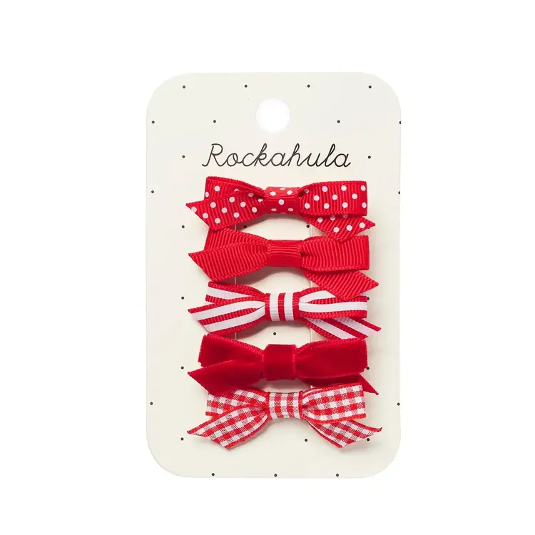 Rockahula Rockahula Girls School Red Bow Clip Set