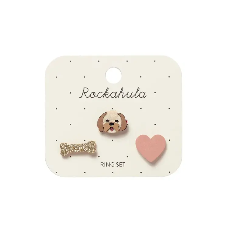 Rockahula Rockahula Girls Dolly Dog Ring Set