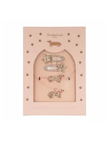 Rockahula Rockahula Girls Sausage Dog Hair & Jewellery Set