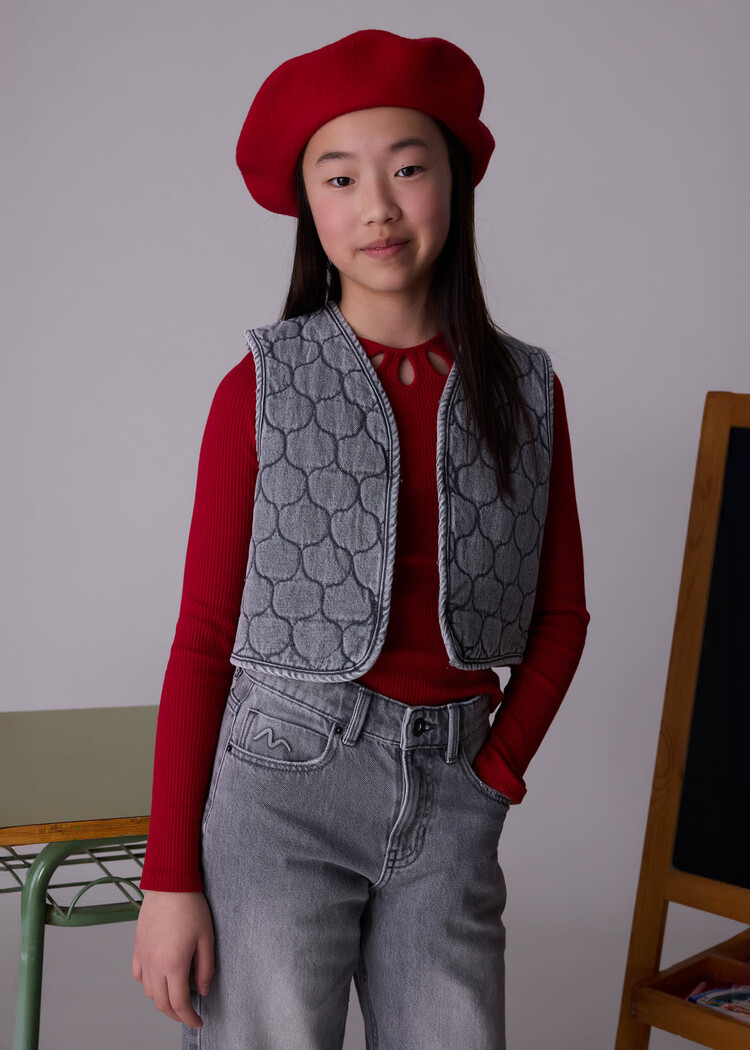 Mayoral Veste Sans Manche en Jeans Mayoral Fille