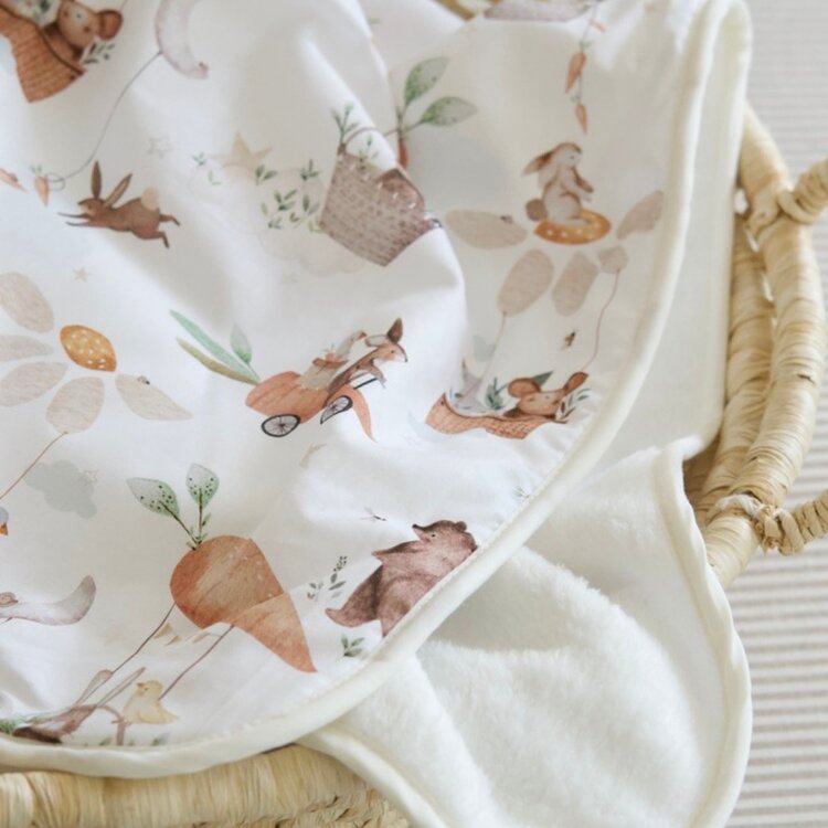 Baluchon Couverture Pour Bébé Fluffy + Coton Baluchon