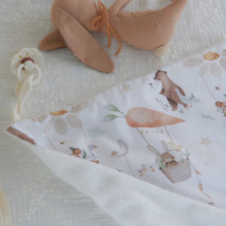 Baluchon Baluchon Mini Comforter with Pacifier Clip