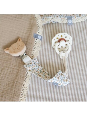Baluchon Baluchon Muslin Cat Pacifier Clip