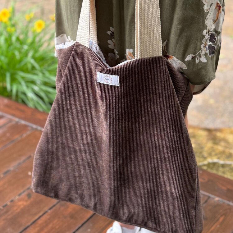 Baluchon Sac Cabas en Corduroy Baluchon