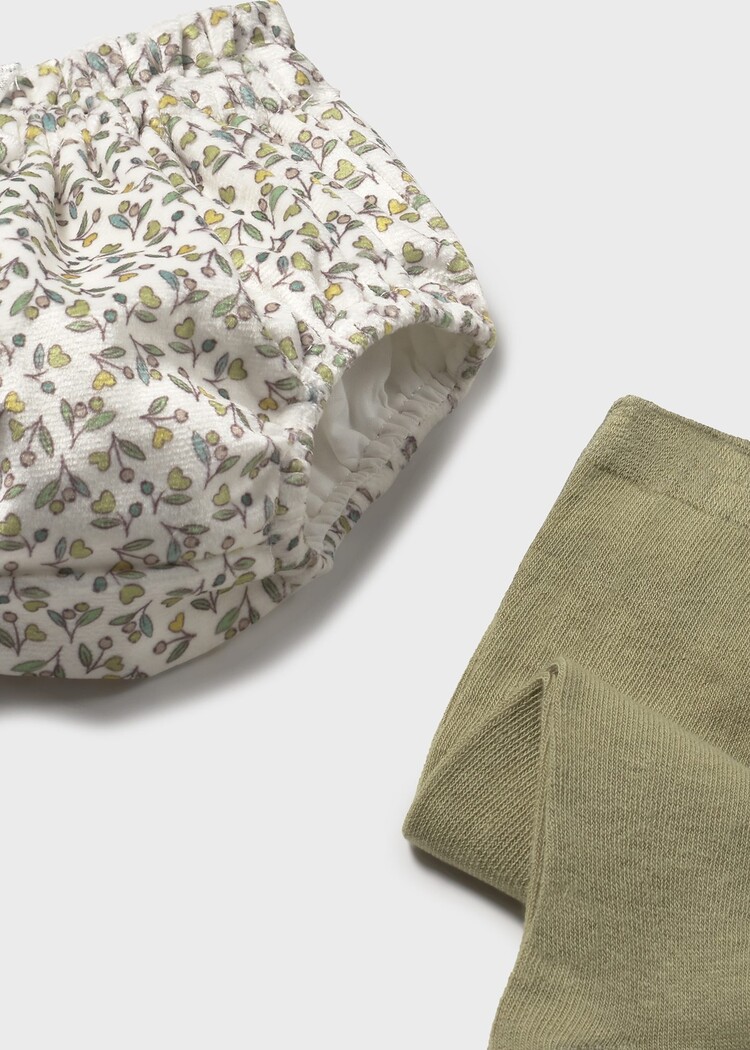 Mayoral Mayoral Girls Bloomer and Tights 3Pcs Set