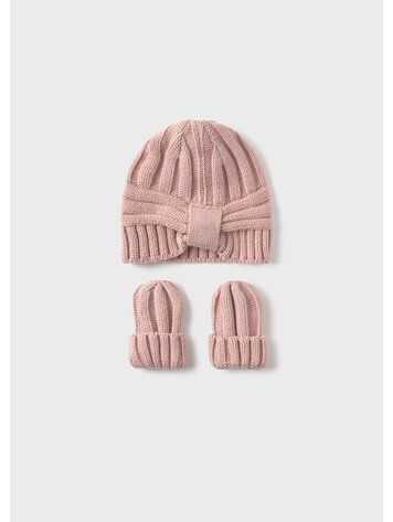 Mayoral Mayoral Girls Bonnet & Mittens Kit