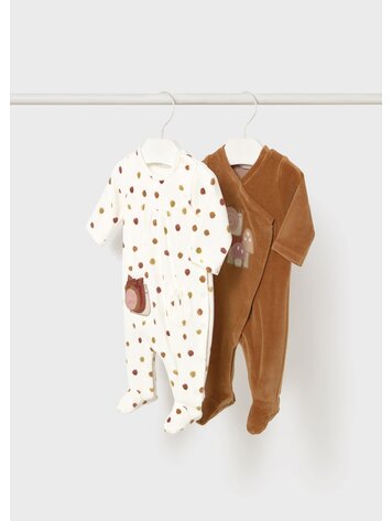 Mayoral Set 2 Pyjamas Velours Mayoral Fille