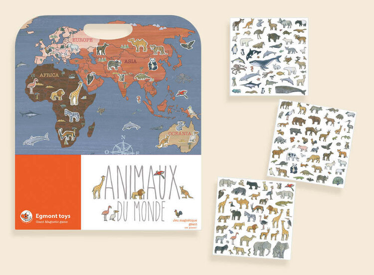Egmont Toys Jeux Magnétique Géant Monde des Animaux Egmont Toys