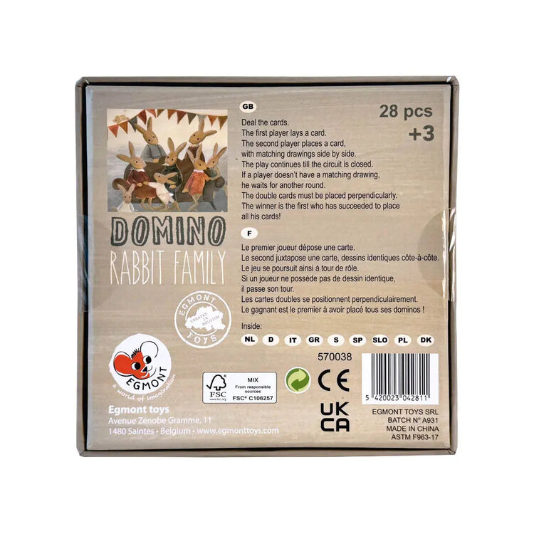 Egmont Toys Domino Famille Lapin Egmont Toys
