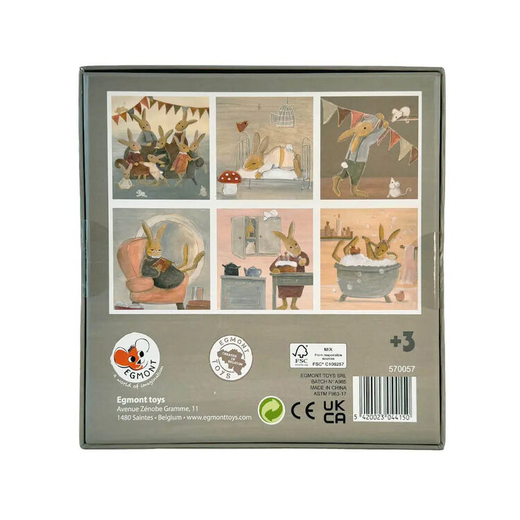 Egmont Toys Puzzle Cubes Famille Lapin Egmont Toys