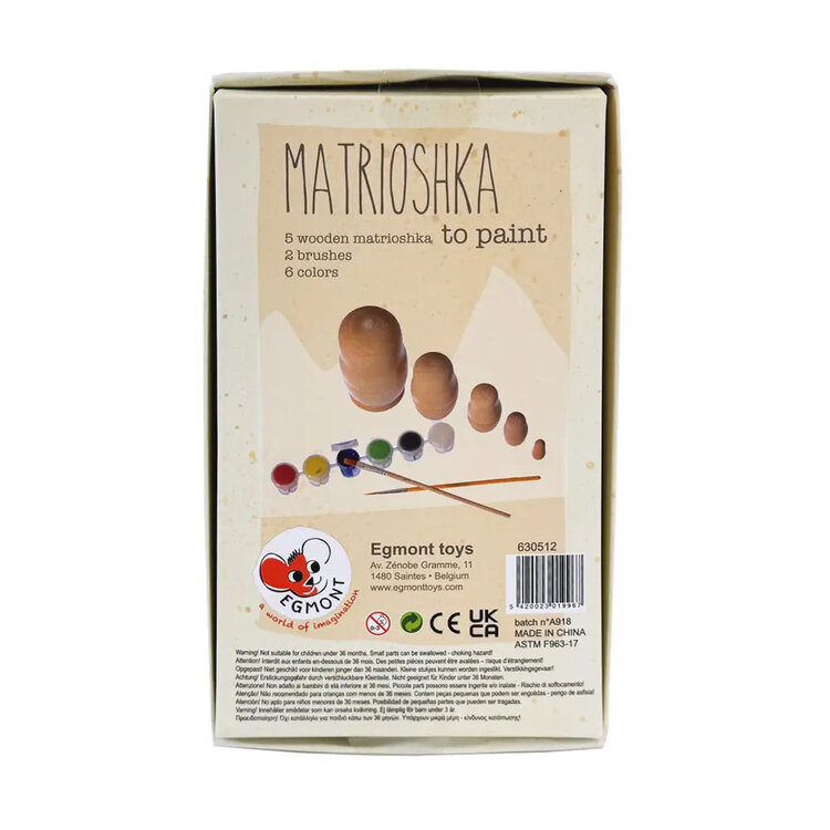 Egmont Toys Poupées Russes à Peindre Egmont Toys
