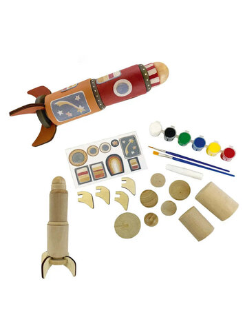 Egmont Toys Fusée en Bois à Peindre Egmont Toys