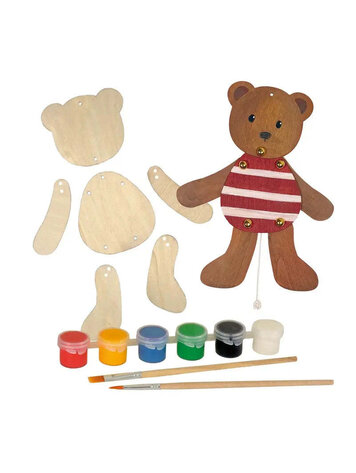 Egmont Toys Ours Pantin en Bois à Peindre Egmont Toys