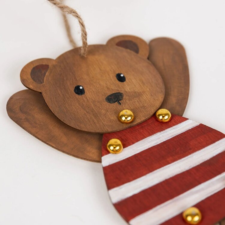 Egmont Toys Ours Pantin en Bois à Peindre Egmont Toys