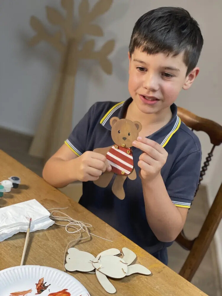 Egmont Toys Ours Pantin en Bois à Peindre Egmont Toys